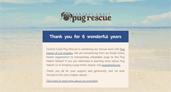 Desktop Screenshot of centralcoastpugrescue.org